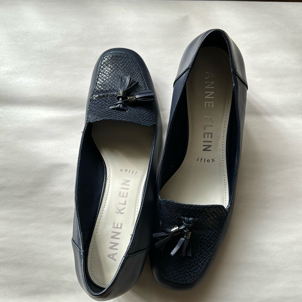 Anne Klein Blue Loafers